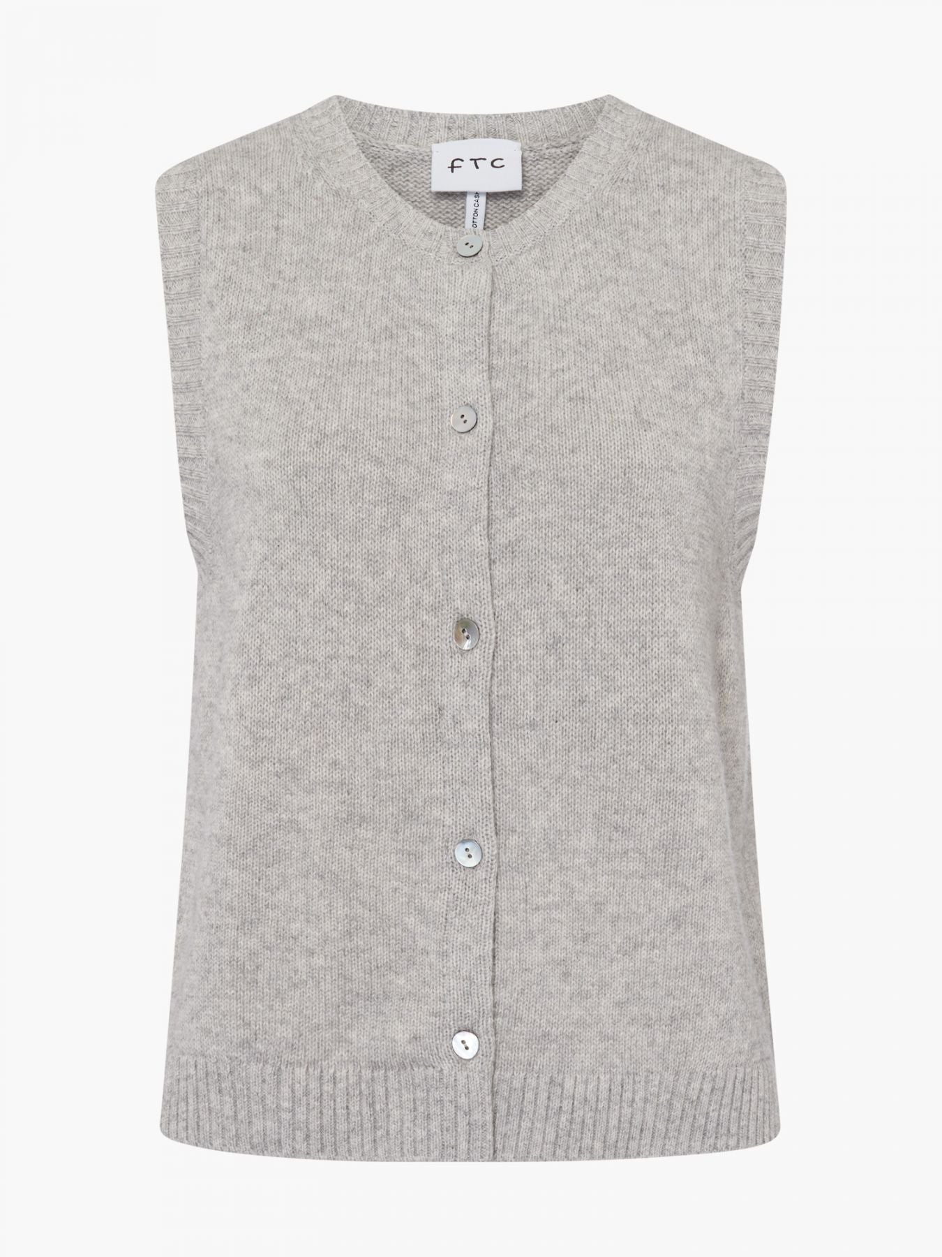 Weste im Glattstrick