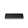 Decor Walther Tablett S / M / L "Brownie" TAB – Lederimitat schwarz / M