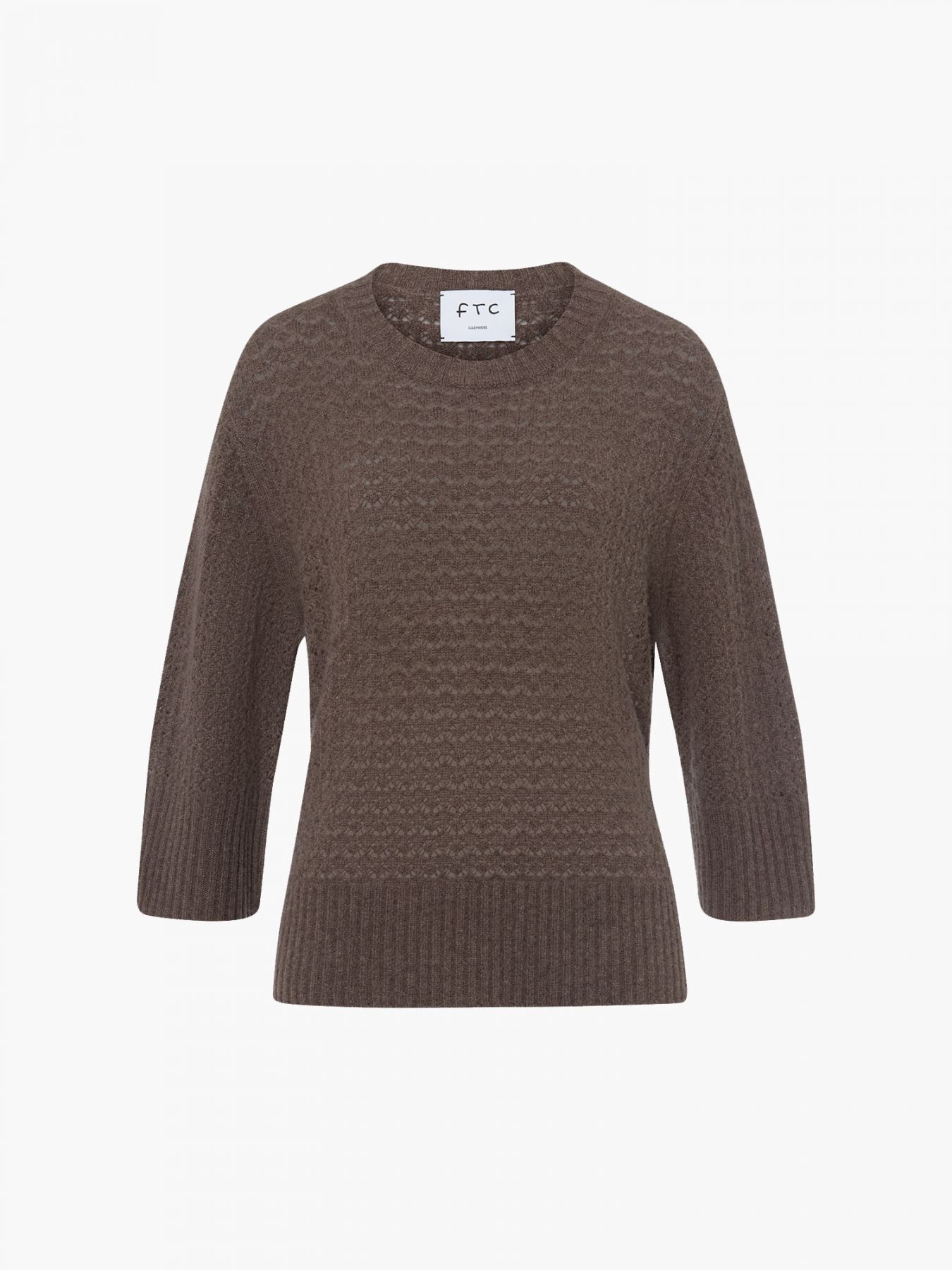 Poncho im Ajour Strick