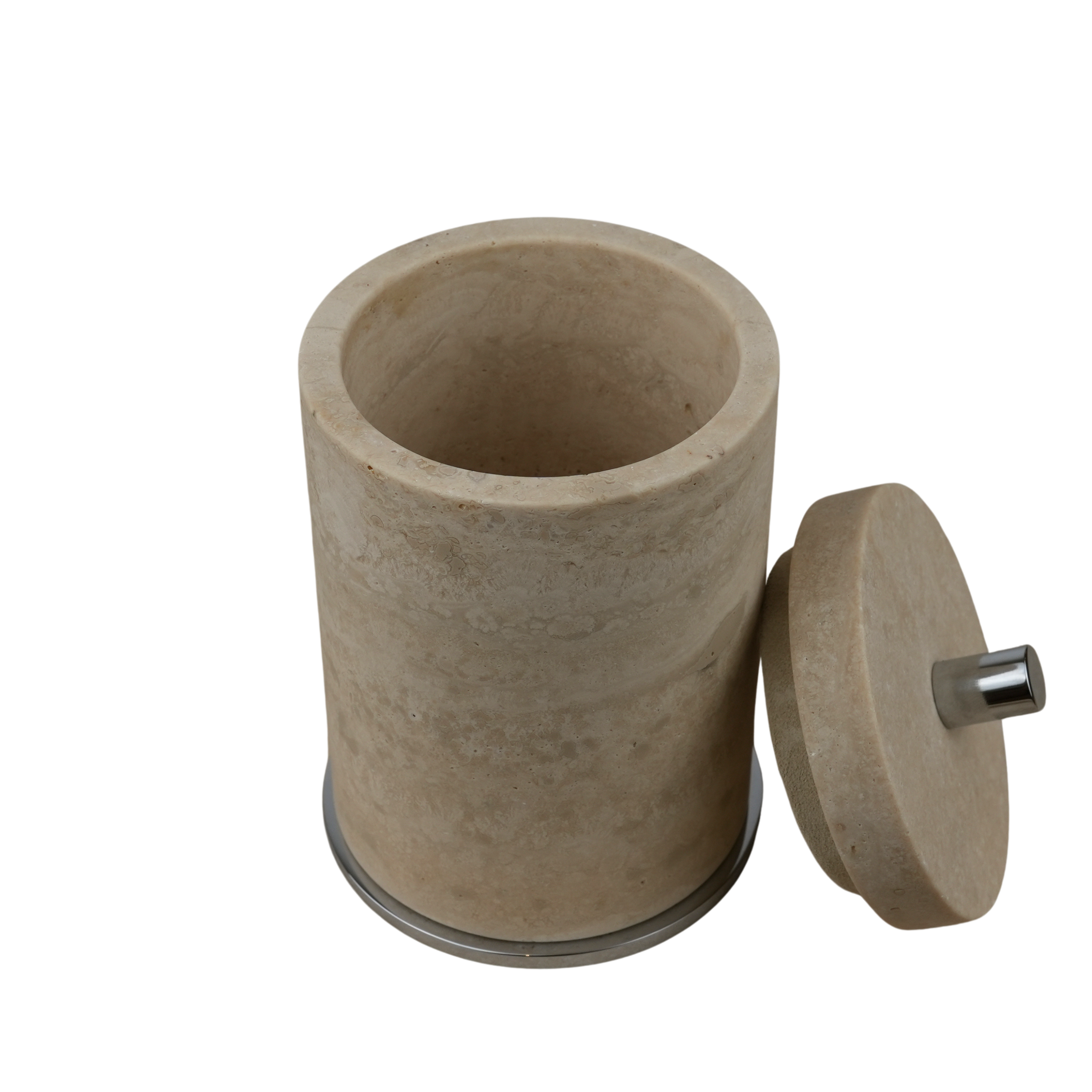 Dose mit Deckel "Travertin" HB721