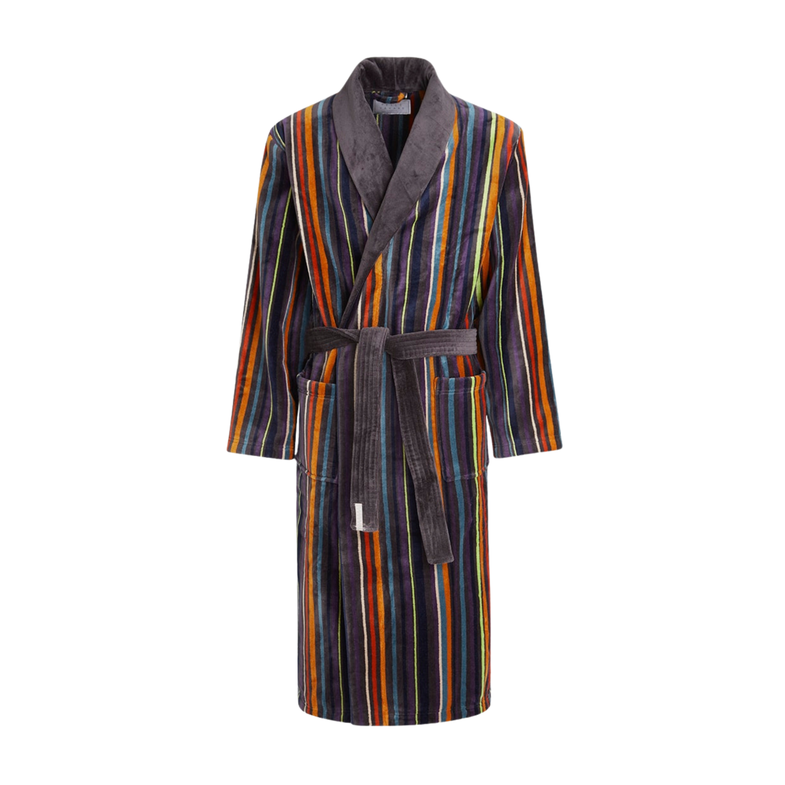 Men's bathrobe “Sarek” multi stripe - Pelle Vävare