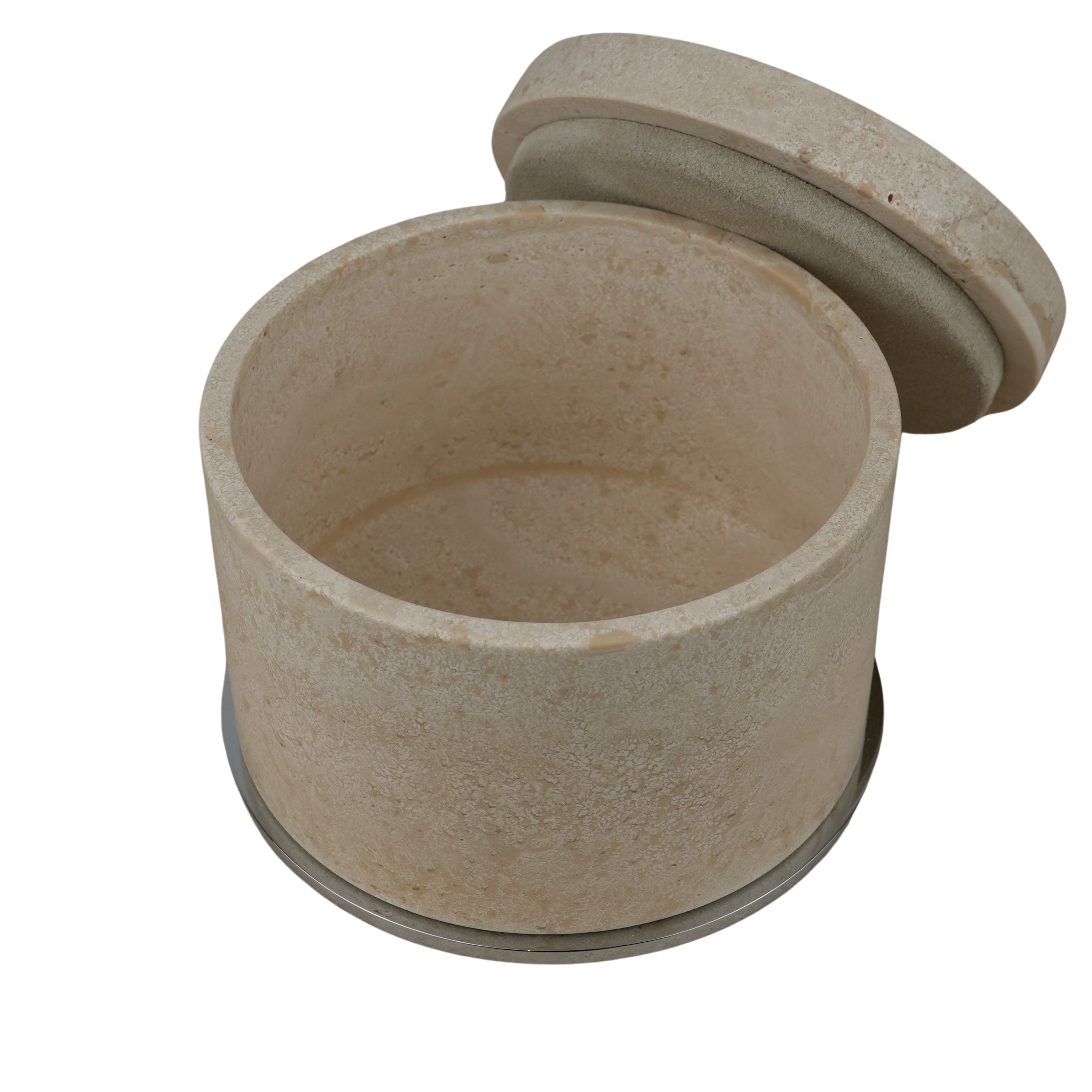 Dose mit Deckel Groß "Travertin" HB722