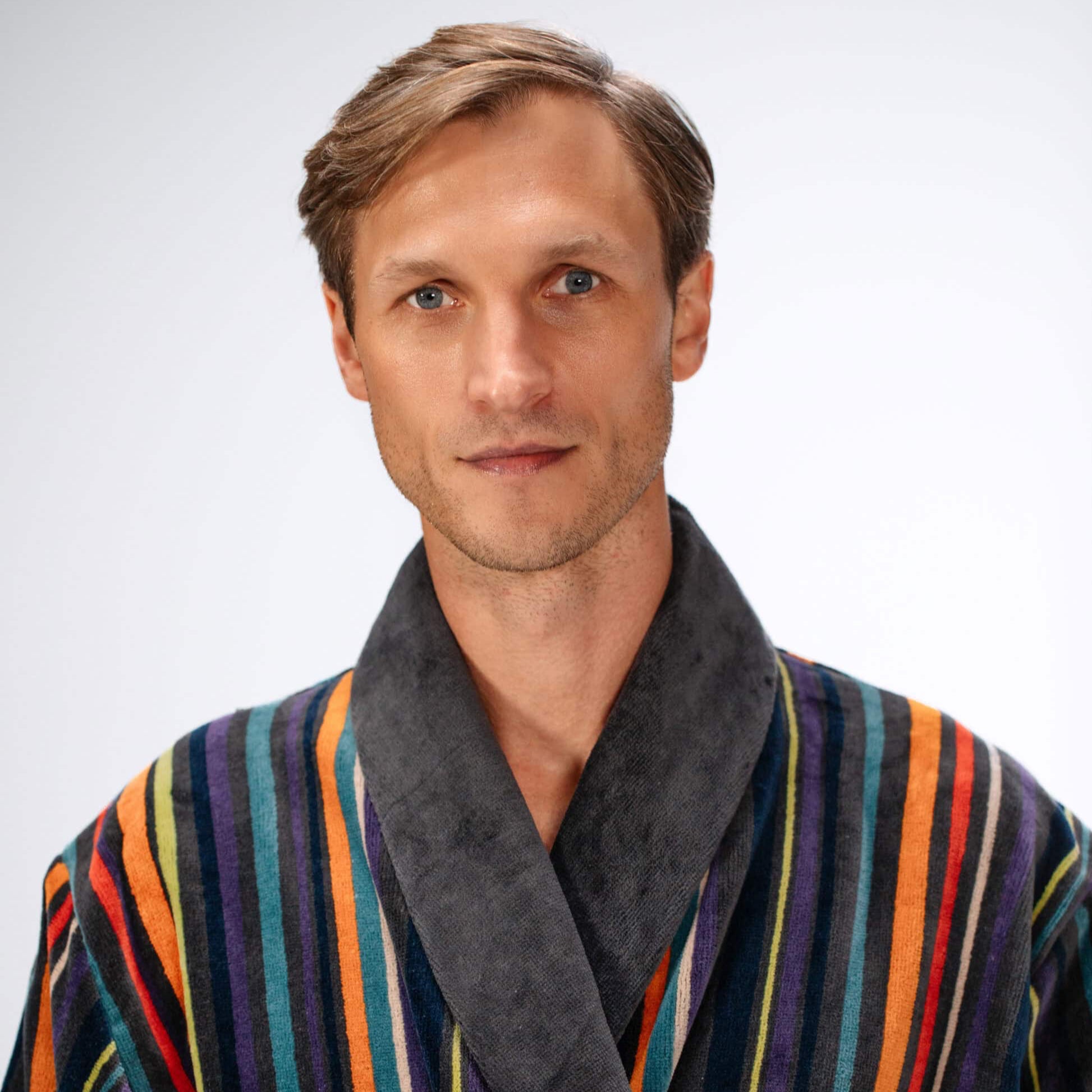 Bademantel Herren "Sarek" Multi stripe