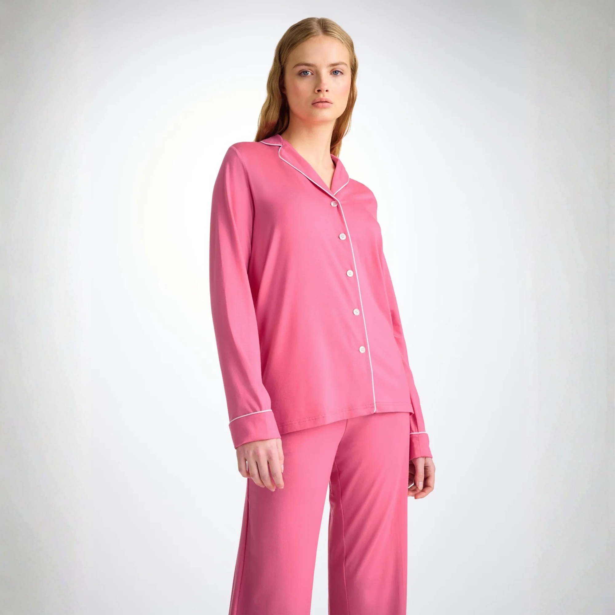 Women's Pyjama "Lara Micro Modal Stretch" Flamingo Pink
