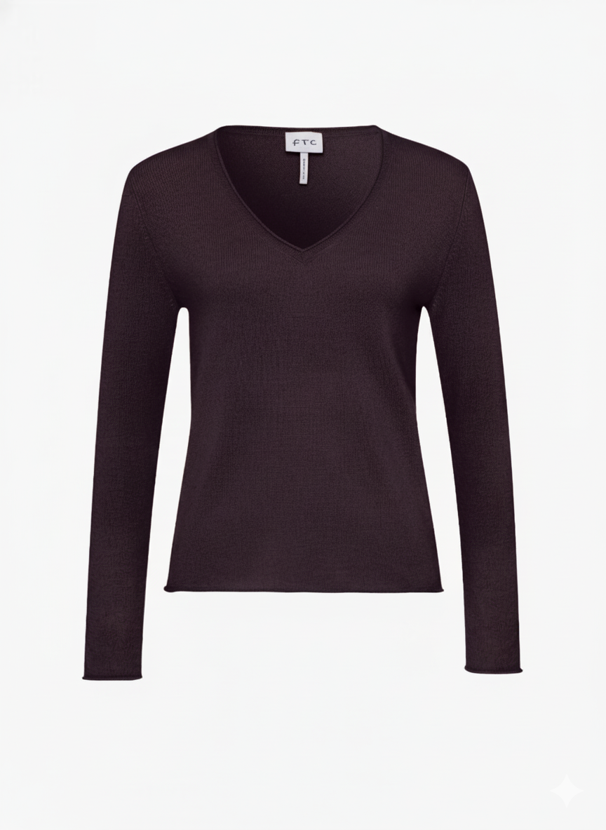 Pullover mit V-Ausschnitt