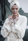 Bademantel "Multipizzo" von Luna di Giorno – Beige