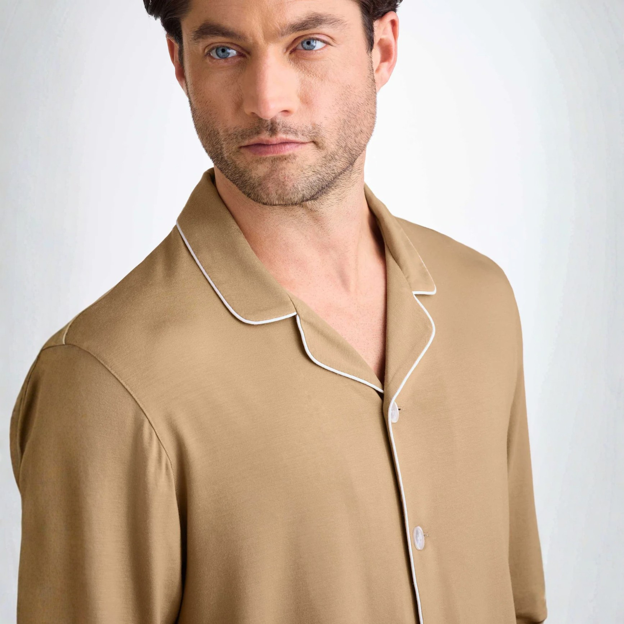 Men's Pyjama "Micro Modal Stretch" Camel