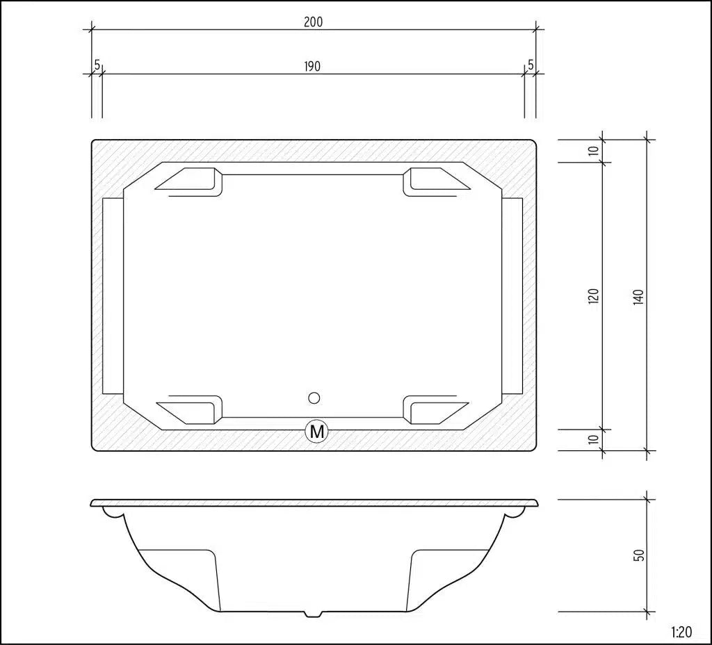 Badewanne "Marbella“