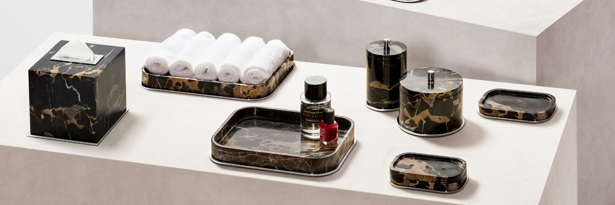 92820 Soap dish "Marquina Marble"
