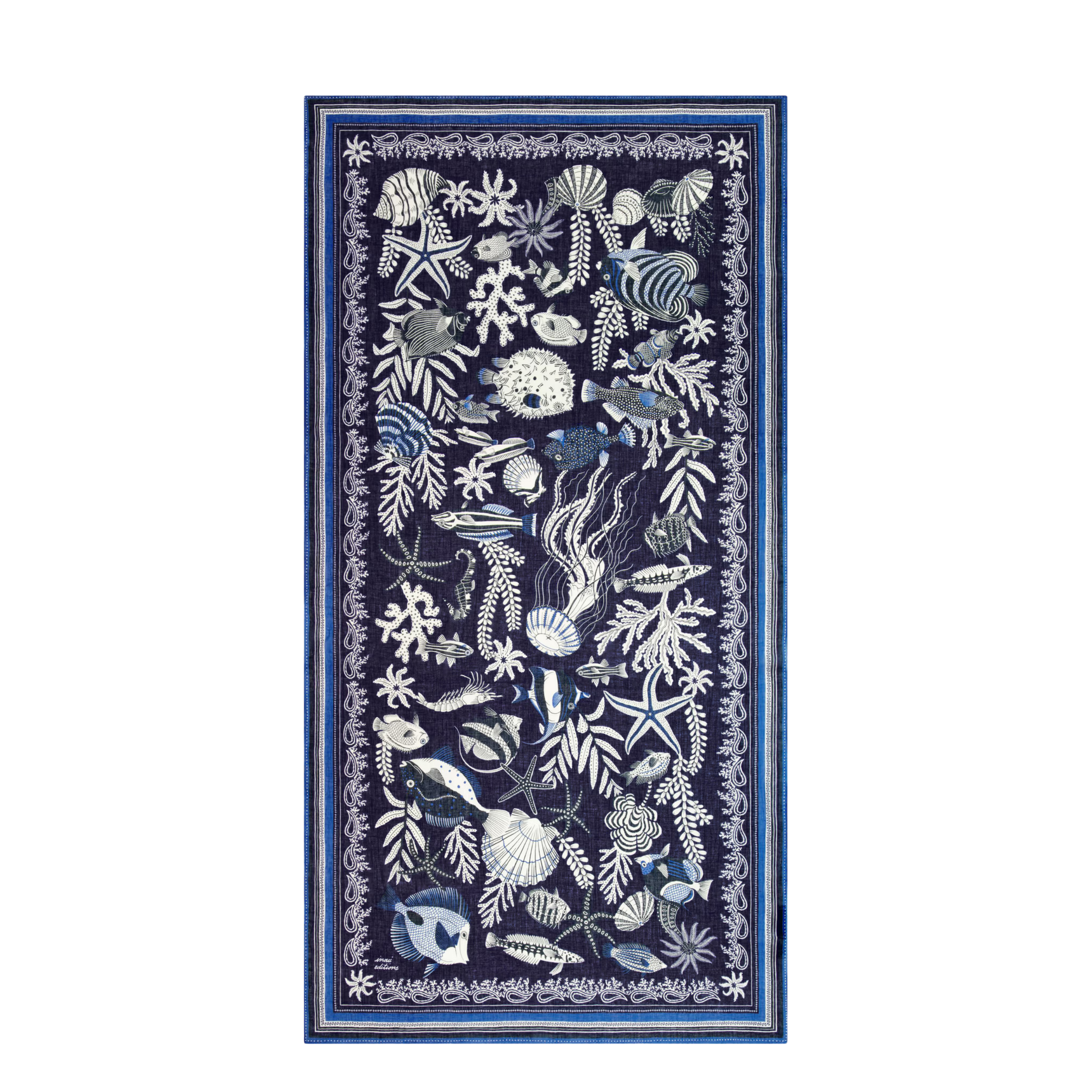 Schal 100 "Neptune" Navy Blau
