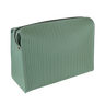 F. Hammann Kulturtasche aus geflochtenem Leder in Mint