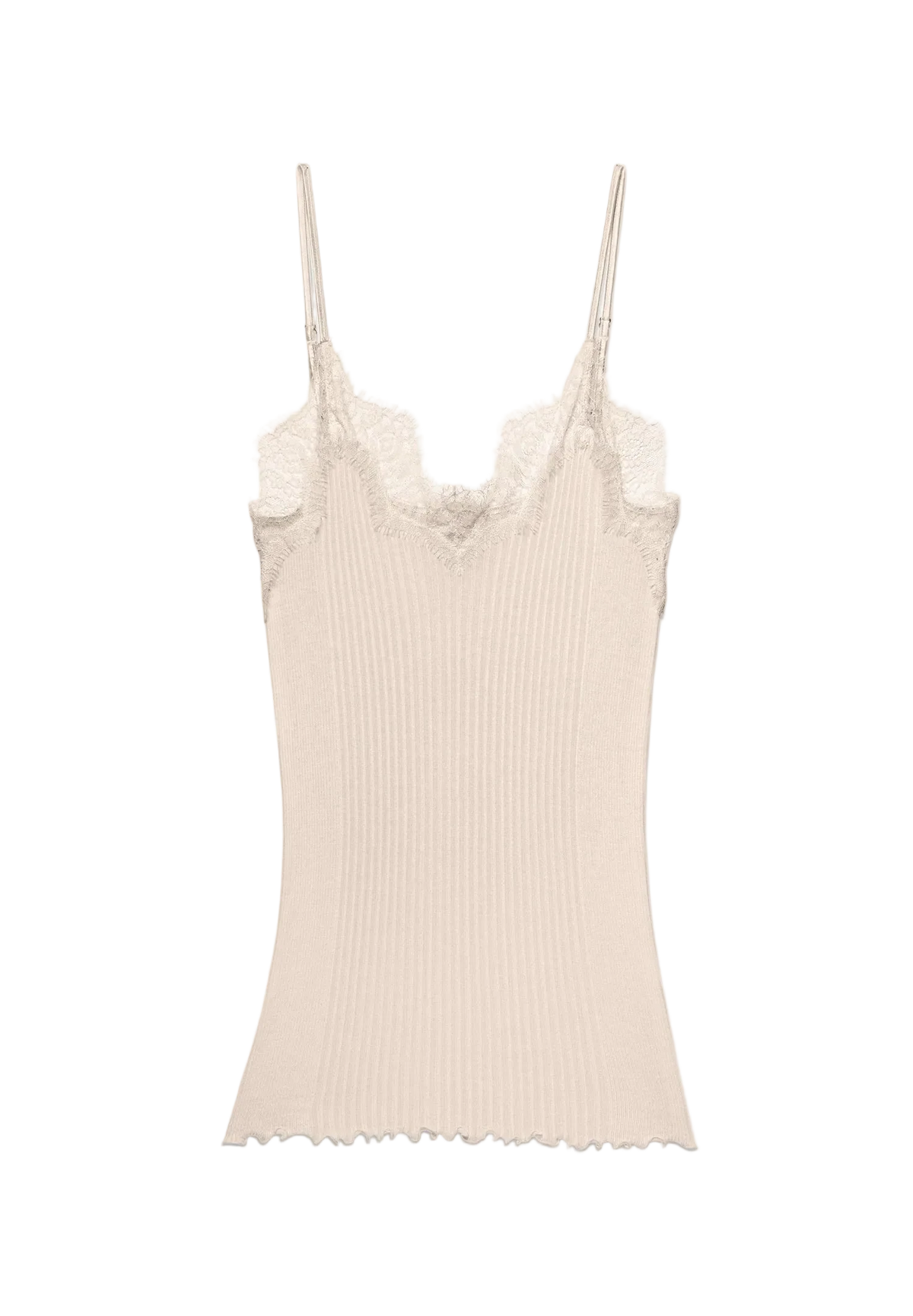 Spaghetti Top "Richelieu" 207-2800 von Zimmerli – 100 Light beige