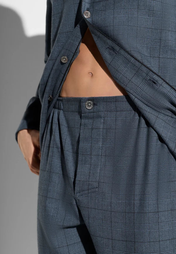 Pyjama lang "Flannel Merino Blend" 4600-11001