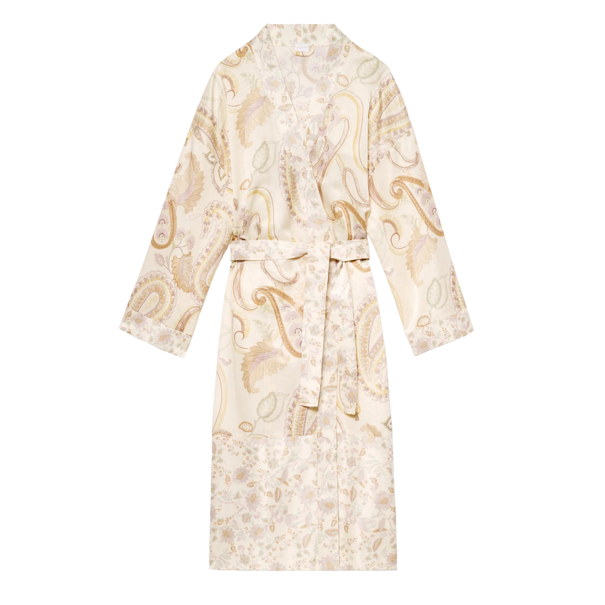 Morgenmantel Lang “Cotton/Silk Print”