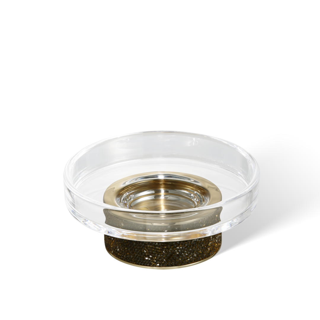 Decor Walther Seifenschale "Rocks" STS – Gold 24 Karat | Klarglas #Farbe_Gold 24 Karat | Klarglas