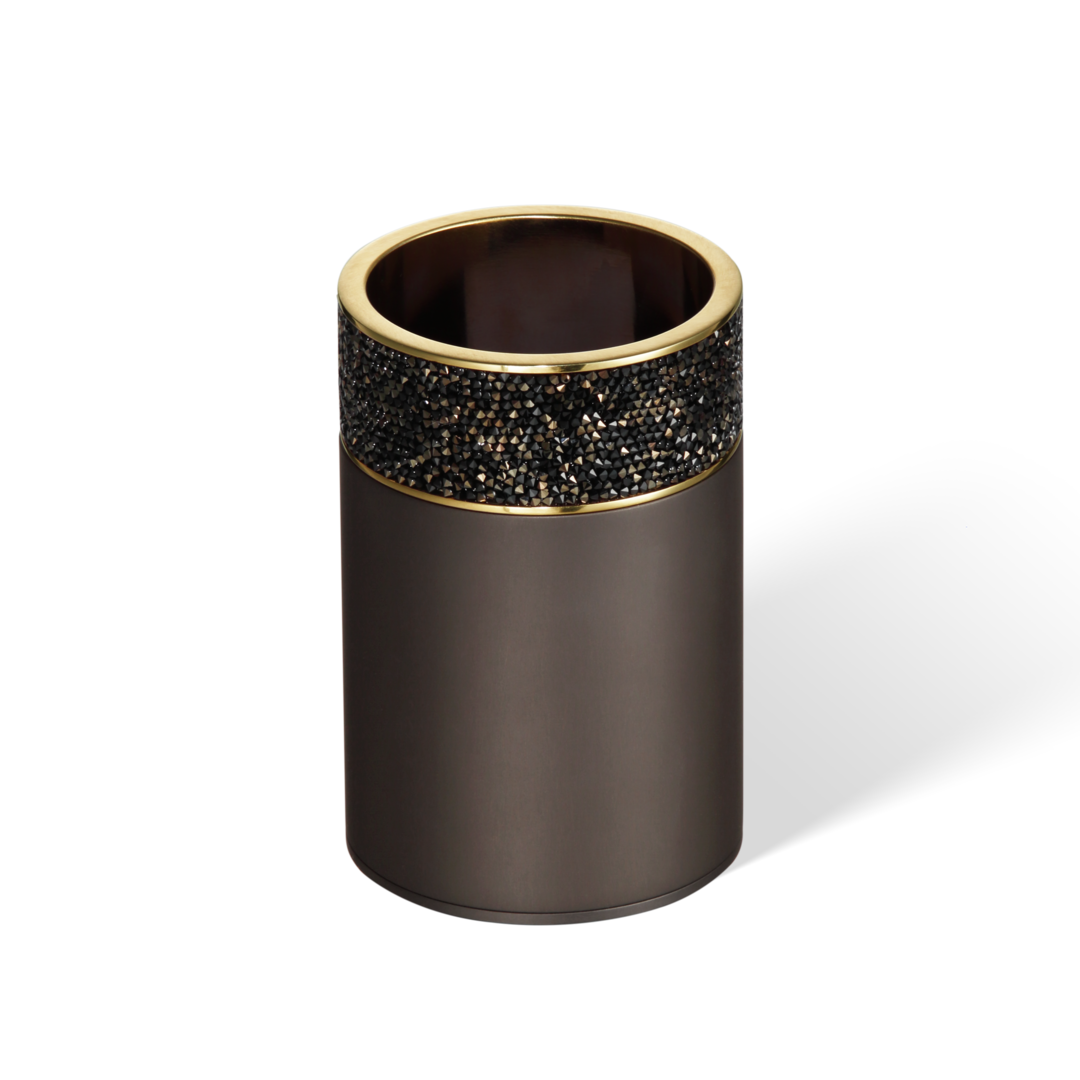 Decor Walther Behälter "Rocks" BOD 1 – Dunkelbronze | Gold Matt 24 Karat #Oberfläche_Dunkelbronze | Gold Matt 24 Karat