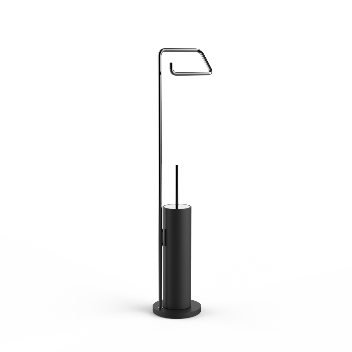Decor Walther WC Kombination "Stone" SBK – Schwarz matt / Schwarz Chrom PVD #Oberfläche_Schwarz matt / Schwarz Chrom PVD