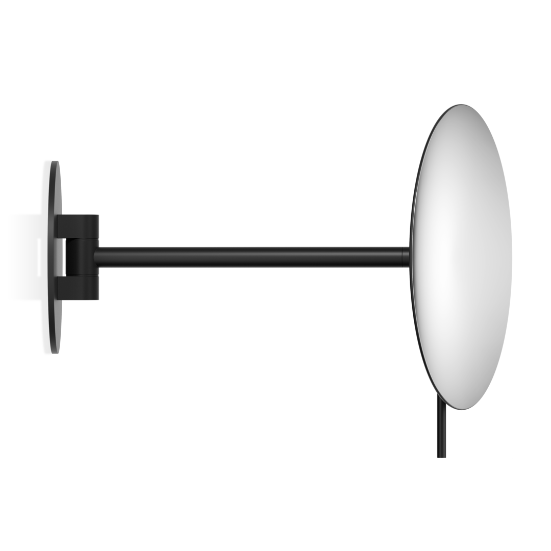 Decor Walther Wandkosmetikspiegel "Basic" SPT 72 – Schwarz Matt