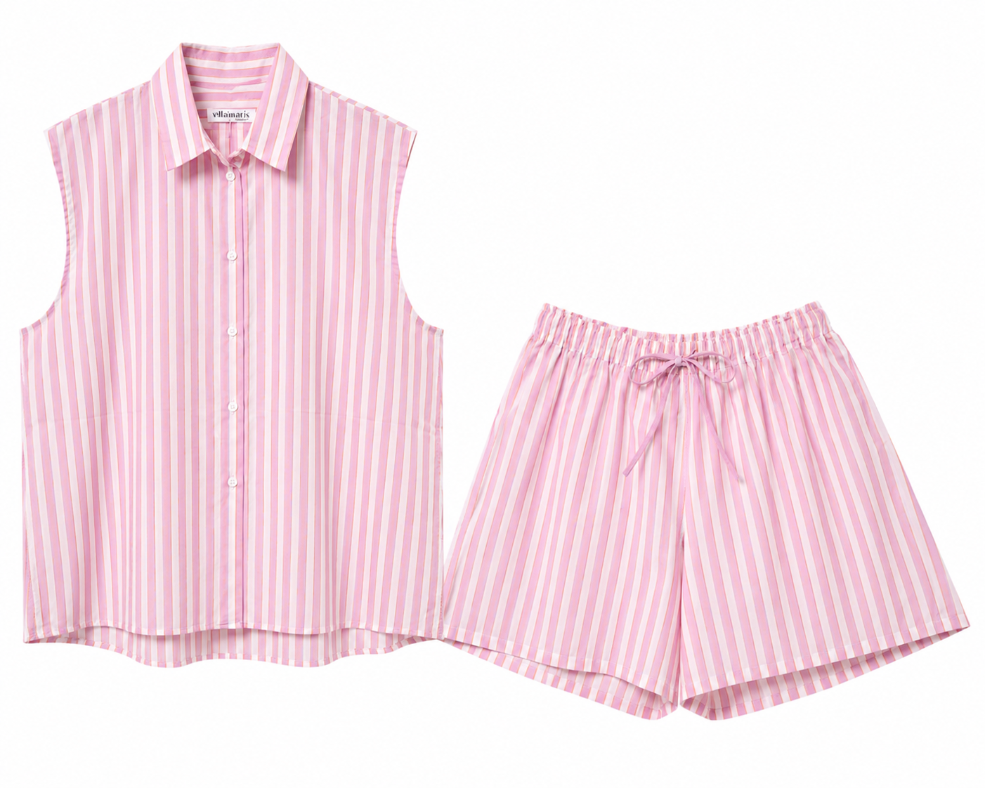 Pyjama Short "Pink Stripes"