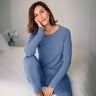 Langarm-Shirt Women "Sensitive" von Dagsmejan – Ocean blue