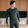 Langarm-Shirt Men "Stay Warm" von Dagsmejan – Emerald