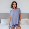 T-Shirt Women "Balance" Loose Fit Shirt von Dagsmejan – Morning Sky