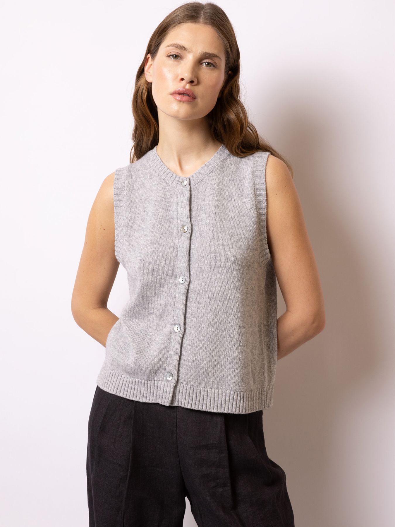 Weste im Glattstrick