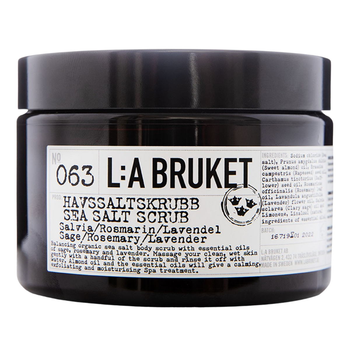 Sea Salt Scrub "No. 063 Sage/Rosemary/Lavender" von L:A Bruket