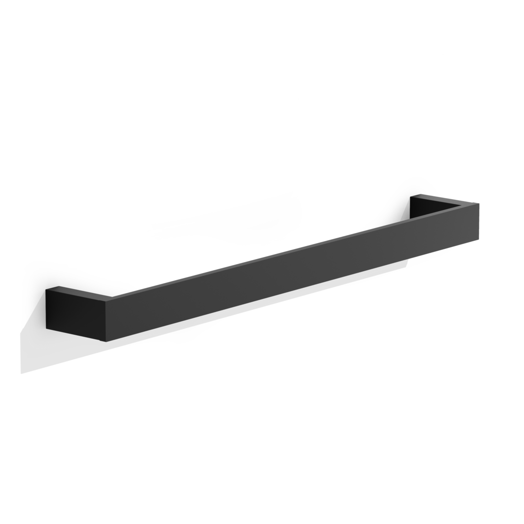 Decor Walther Handtuchstange 30cm/ 45cm/ 60cm  "Contract" HTE – Schwarz matt / 45 cm