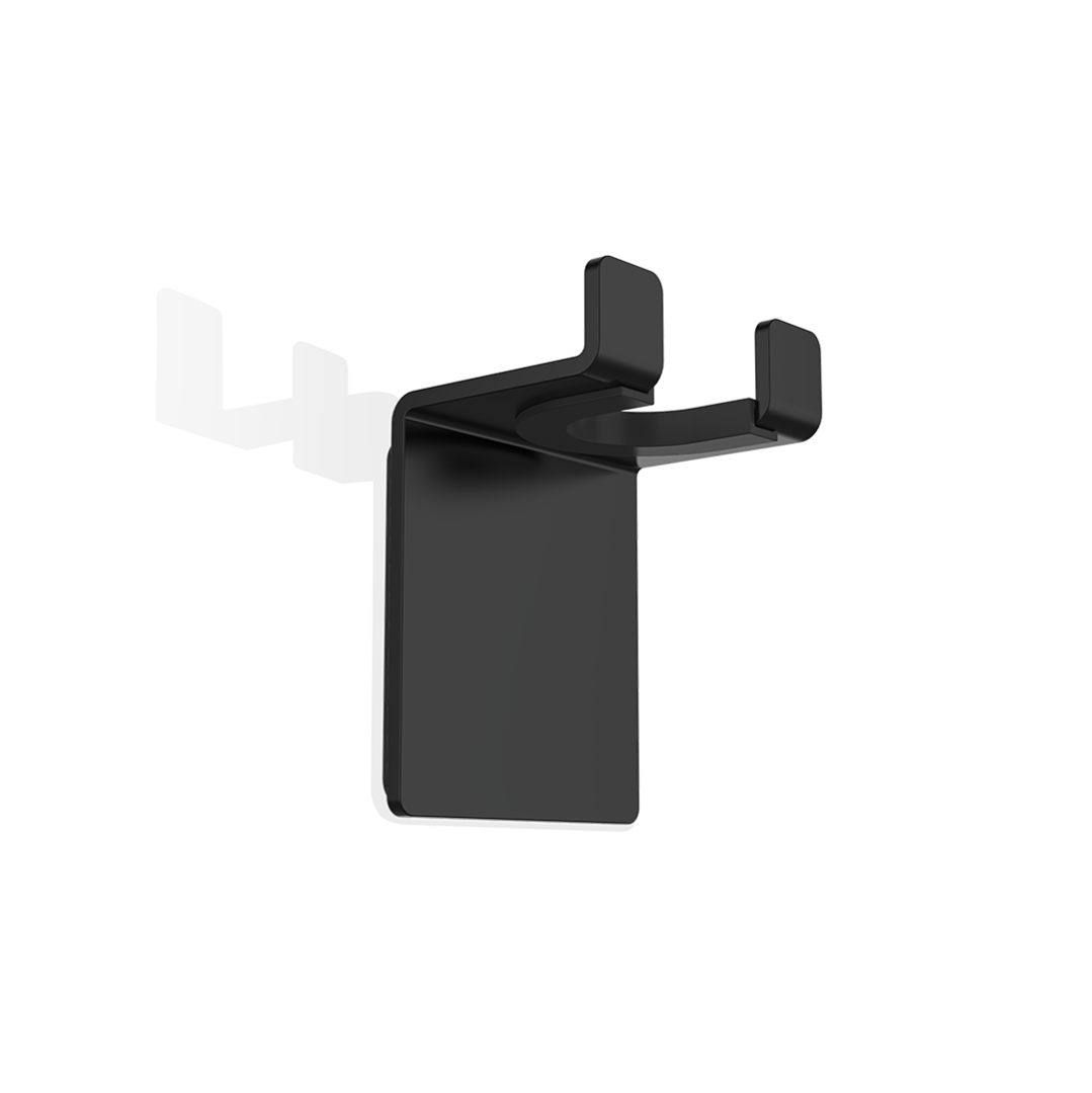 Decor Walther Klebehaken "WH 4" – Schwarz matt