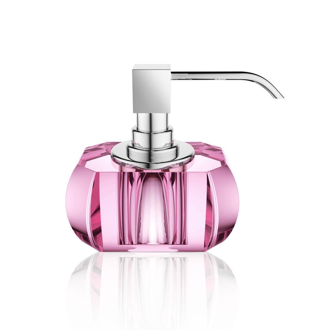 Decor Walther Seifenspender "Kristall" SSP – Pink / Chrom