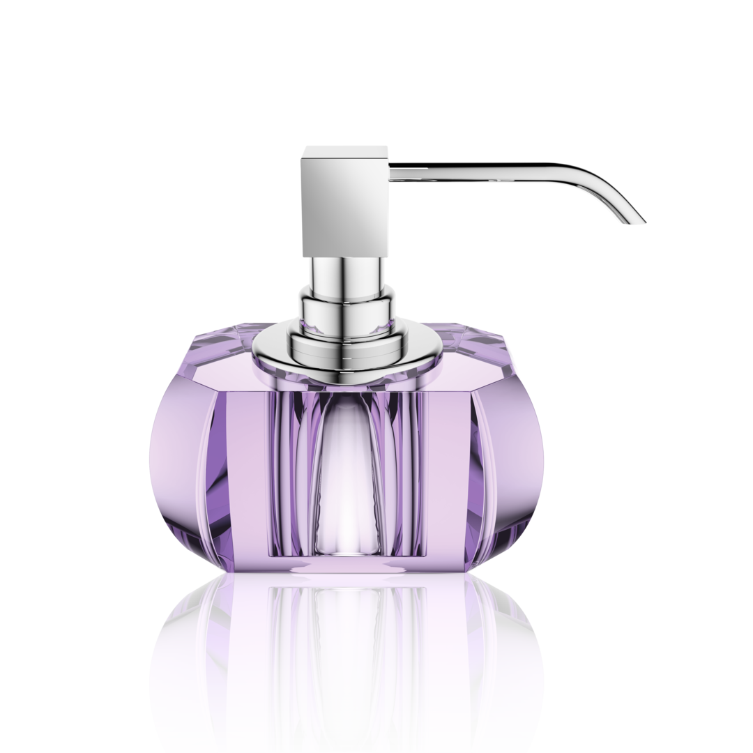 Decor Walther Seifenspender "Kristall" SSP – Violett / Chrom