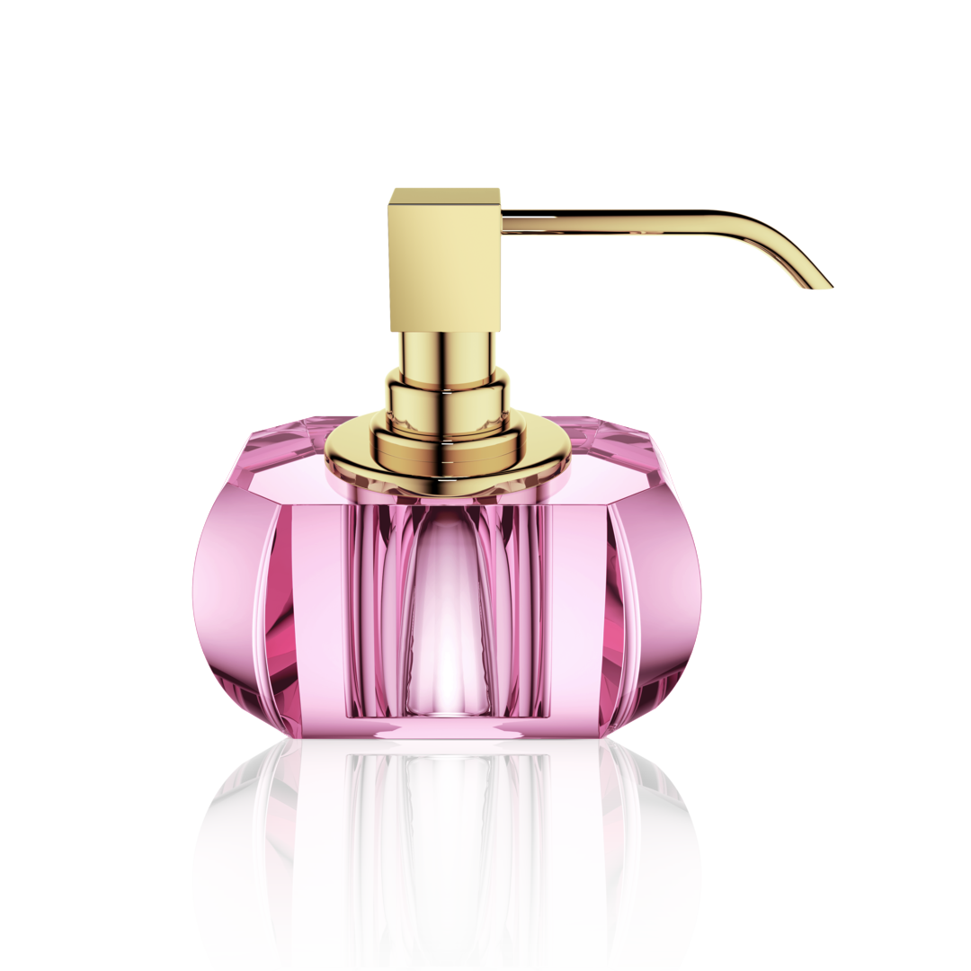 Decor Walther Seifenspender "Kristall" SSP – Pink / Gold