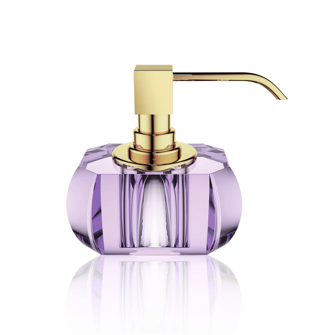 Decor Walther Seifenspender "Kristall" SSP – Violett / Gold