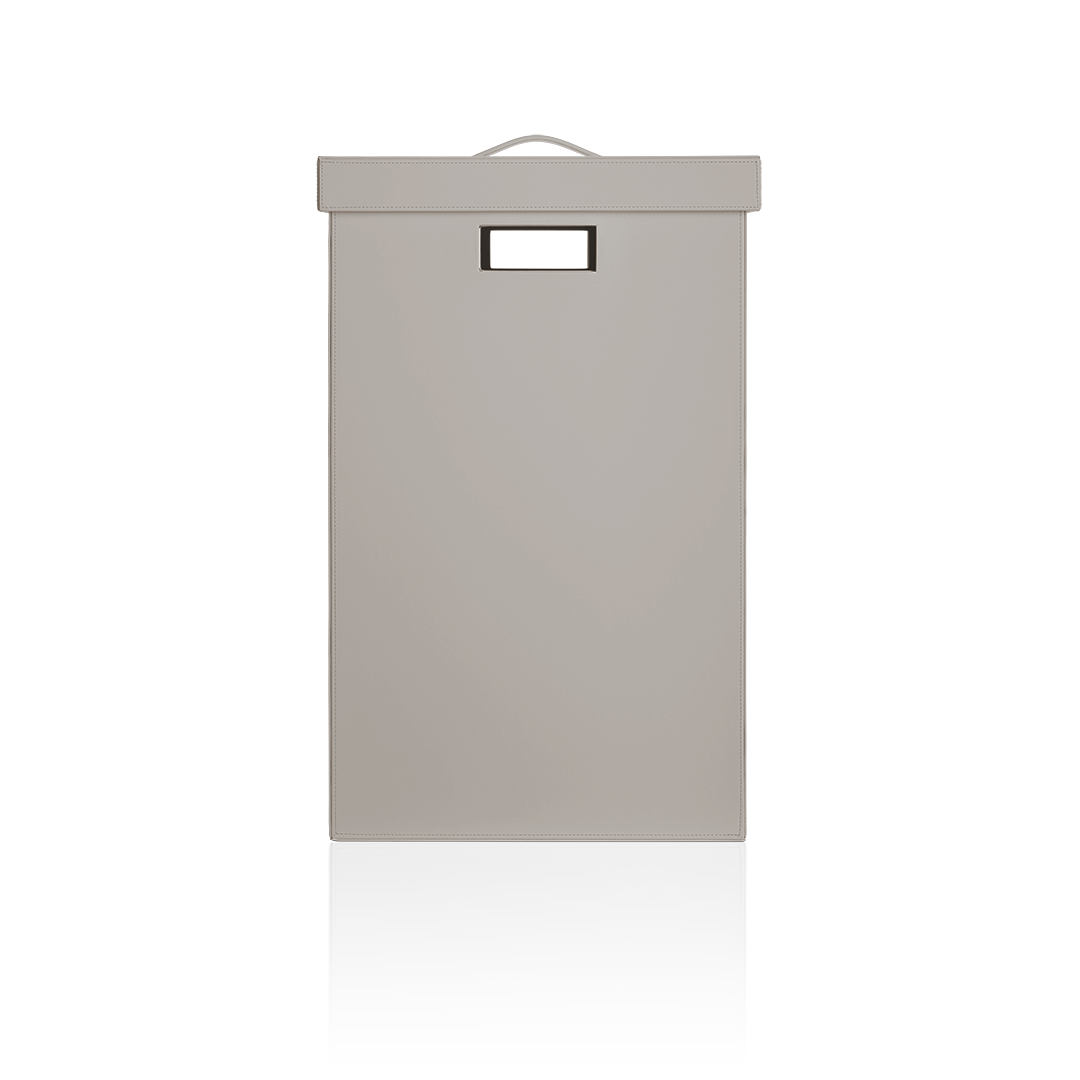 Decor Walther Wäschebehälter "Brownie" WB – Lederimitat Taupe