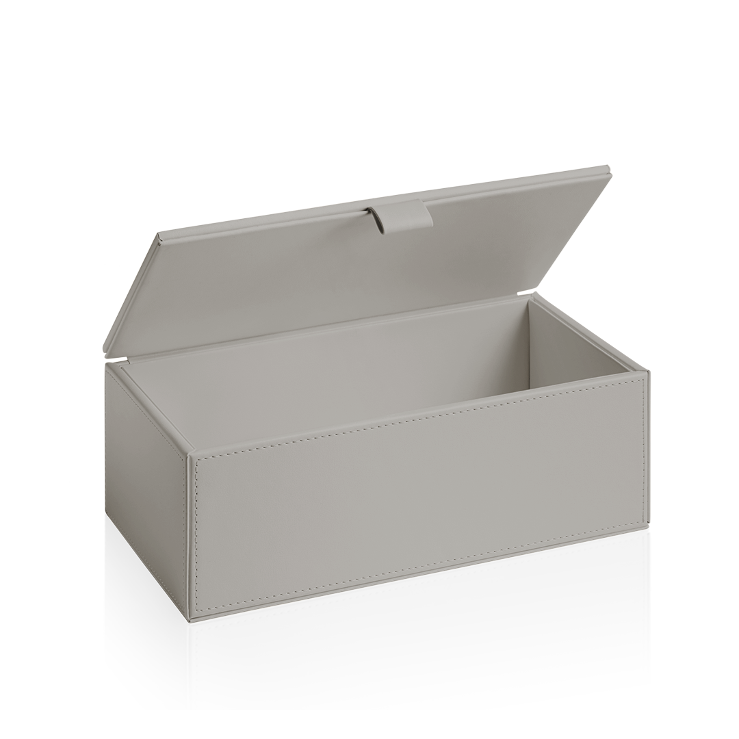 Decor Walther Utensilienbehälter "Brownie" BMD2 – Lederimitat Taupe