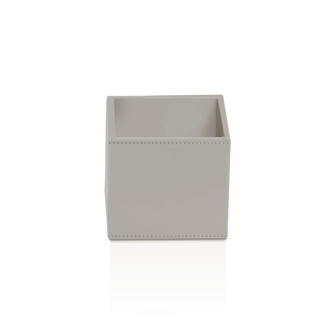 Decor Walther Utensilienbehälter "Brownie" UB – Lederimitat Taupe