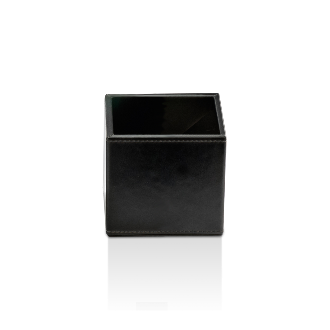 Decor Walther Utensilienbehälter "Brownie" UB – Lederimitat schwarz