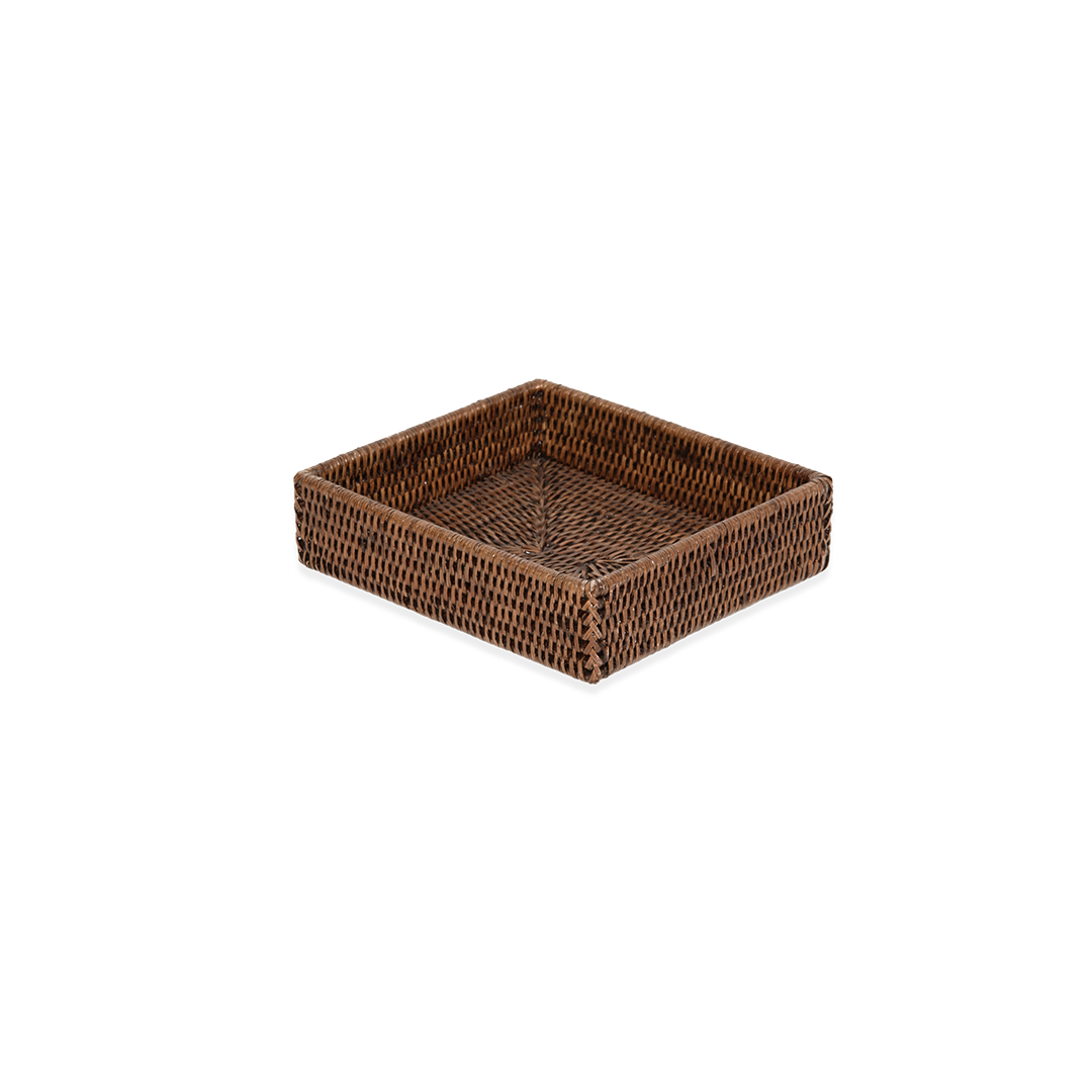 Decor Walther Tablett  "Basket" TAB 1 – Rattan Dunkel