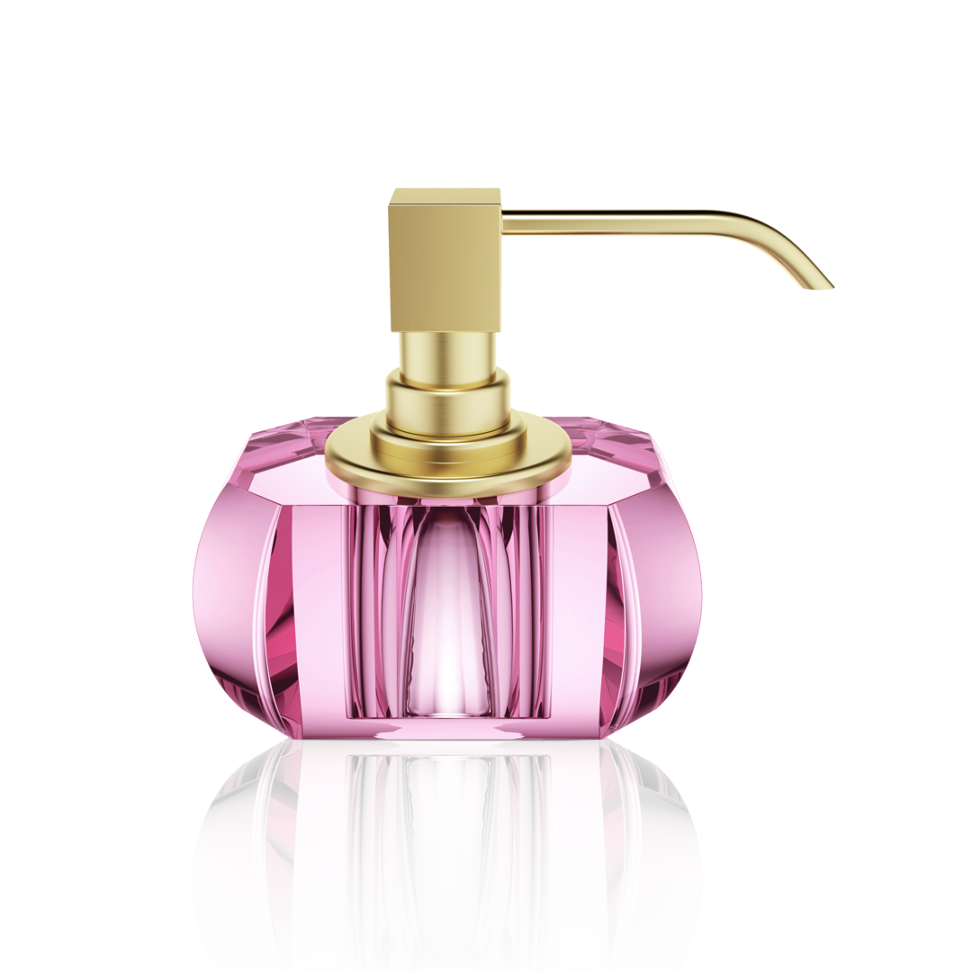 Decor Walther Seifenspender "Kristall" SSP – Pink / Gold matt