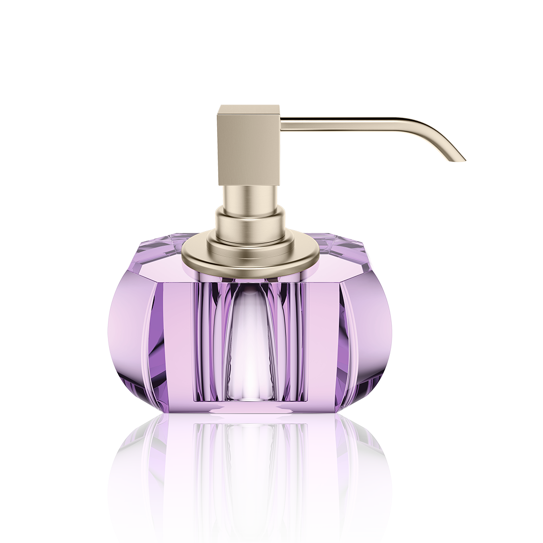 Decor Walther Seifenspender "Kristall" SSP – Violett / Nickel