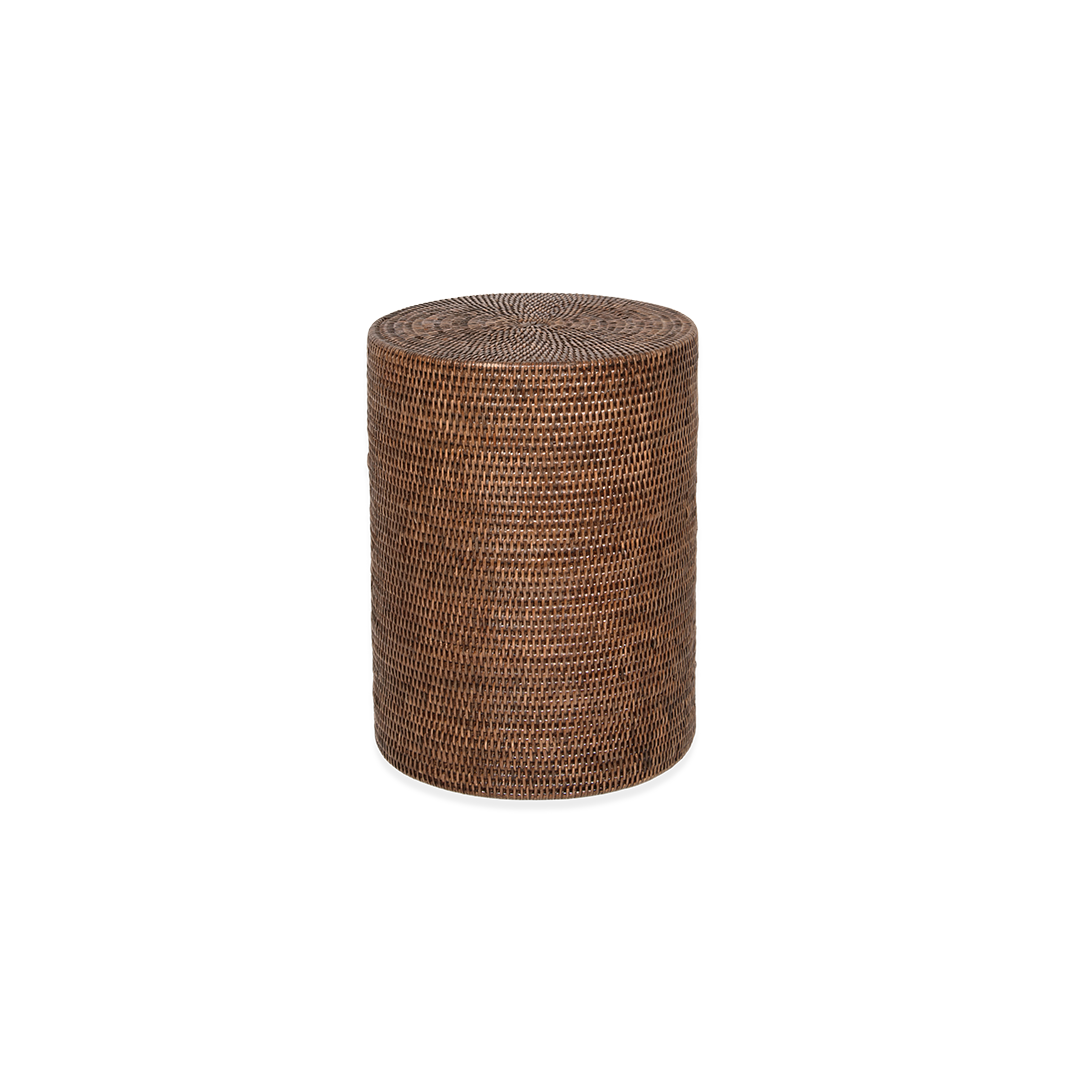 Decor Walther Hocker  "Basket" STOOL – Rattan Dunkel