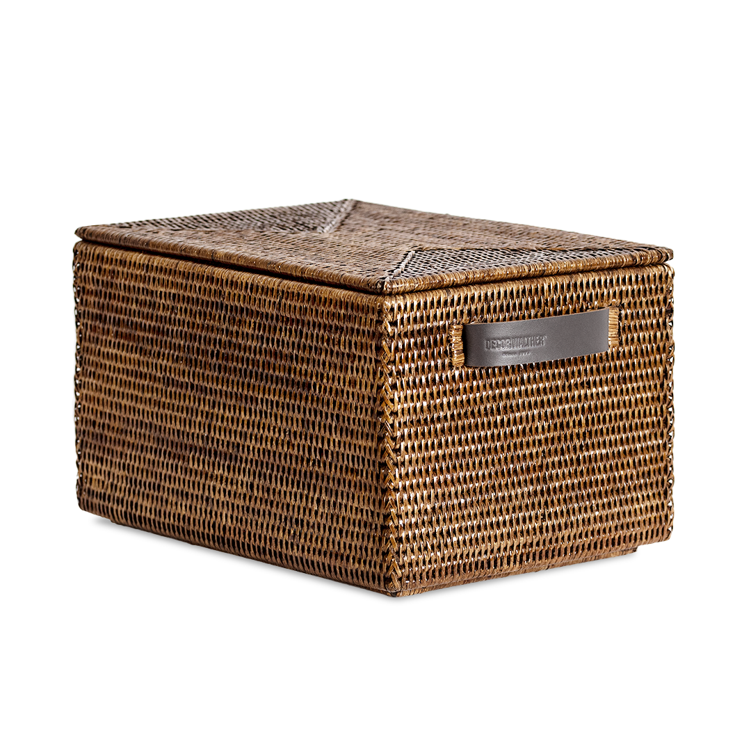 Decor Walther Box  "Basket" BOX – Rattan Dunkel