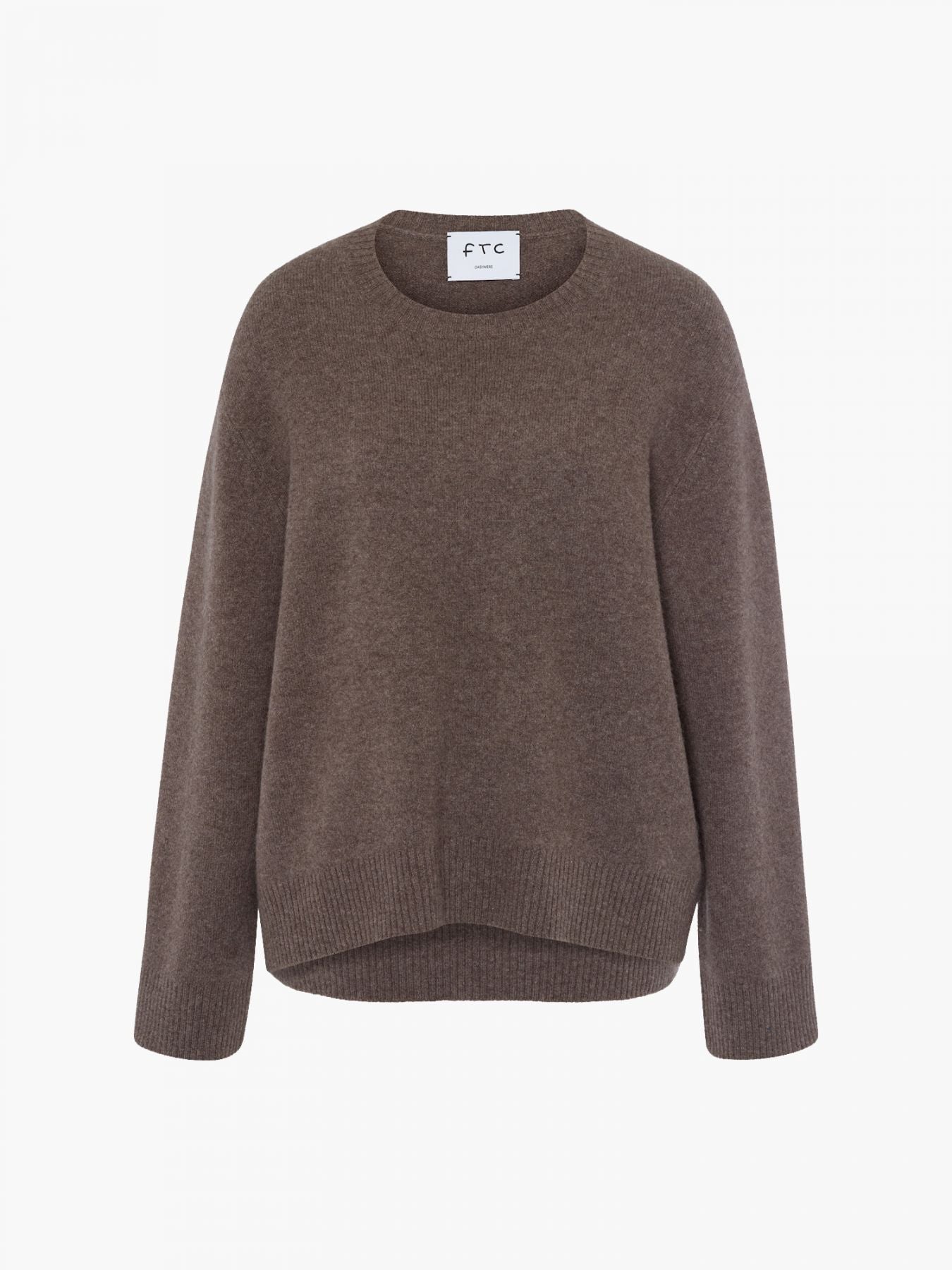 Rundhalspullover im Glattstrick