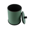 Dose mit Deckel M "Positano" HB721 von Giobagnara – G43 Pistachio / Schwarz matt