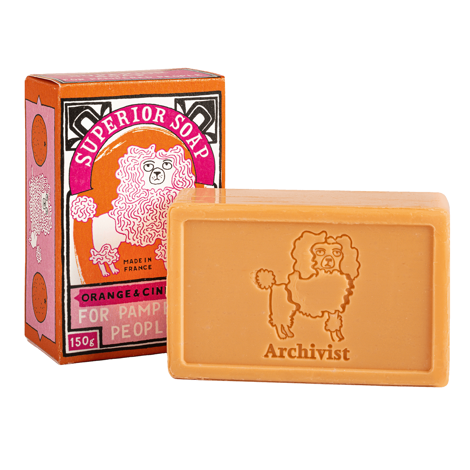 Orange & Cinnamon Poodle Soap