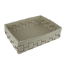 Box "Barcellona" flach BK-VTB-3 von Riviere – RO06 Ivory