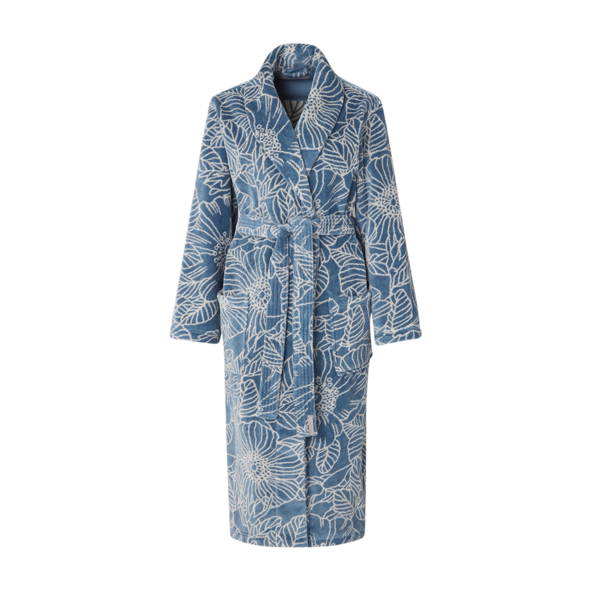 Bademantel Damen "Frösön" von Pelle Vävare – Meeresblau