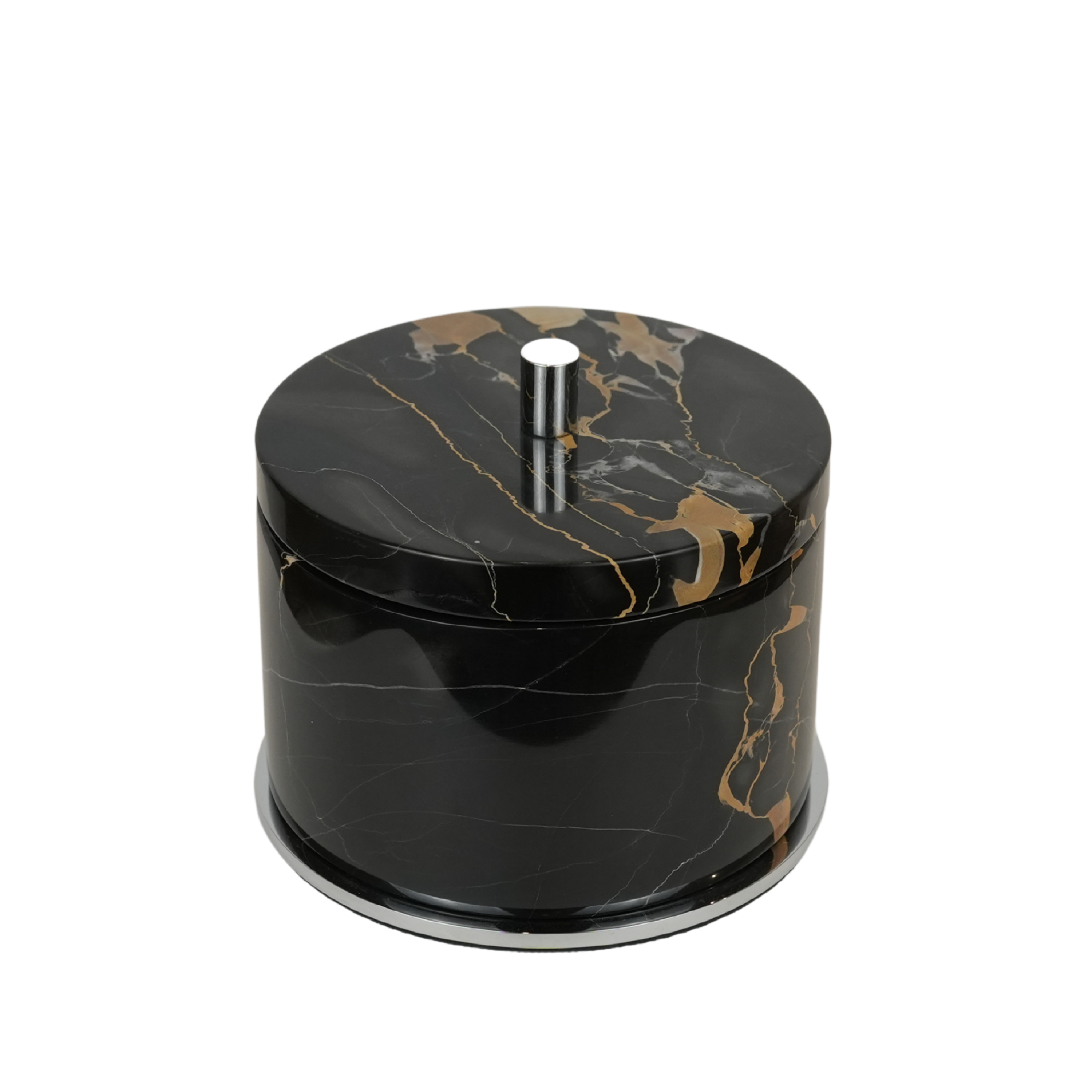 Dose mit Deckel Groß "Black Portoro"