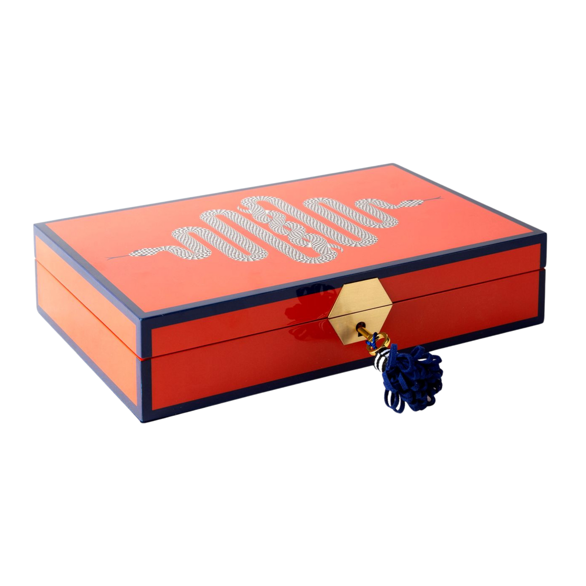 Box "Eden" von Jonathan Adler – Orange / Schmuckbox